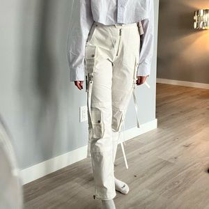 White Cargo Pants